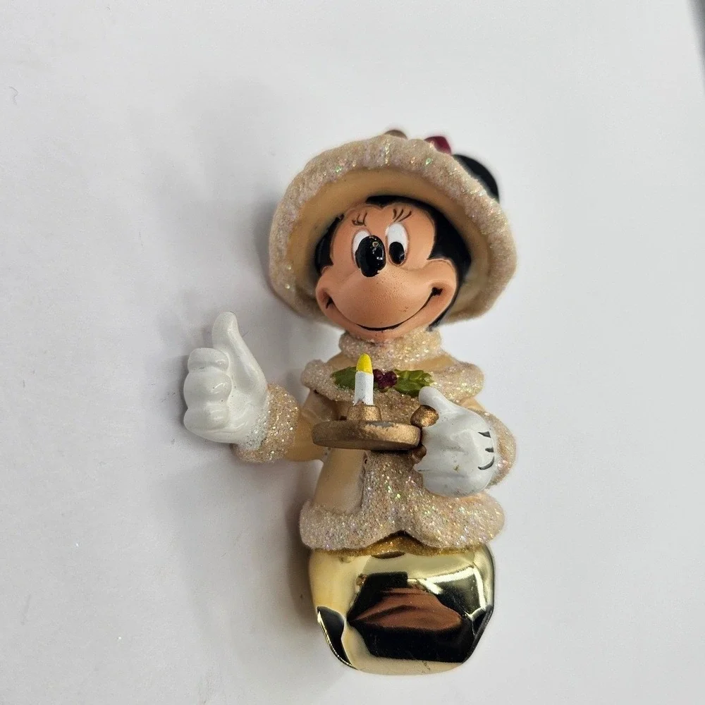 Disney Mickey Minnie Mouse Christmas Ornaments‎ Bell Gift Hat Holiday Decor